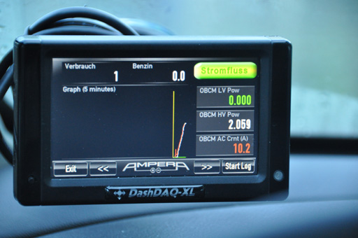 POWER on - die HochVolt-Batterie wird geladen